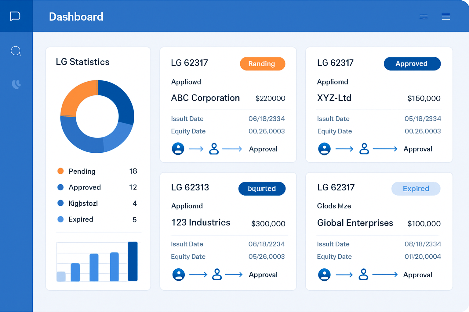 LG Management Dashboard Preview